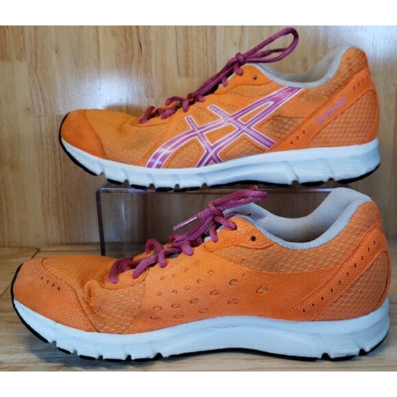 ASICS Rush 33 Women’s Running Shoes Size 9.5 Orange Pink T1H7N - Picture 2 of 9
